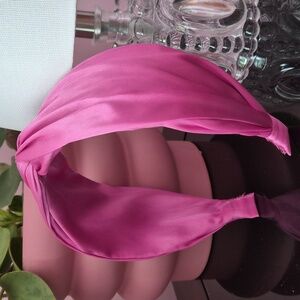 Pink Satin Headband